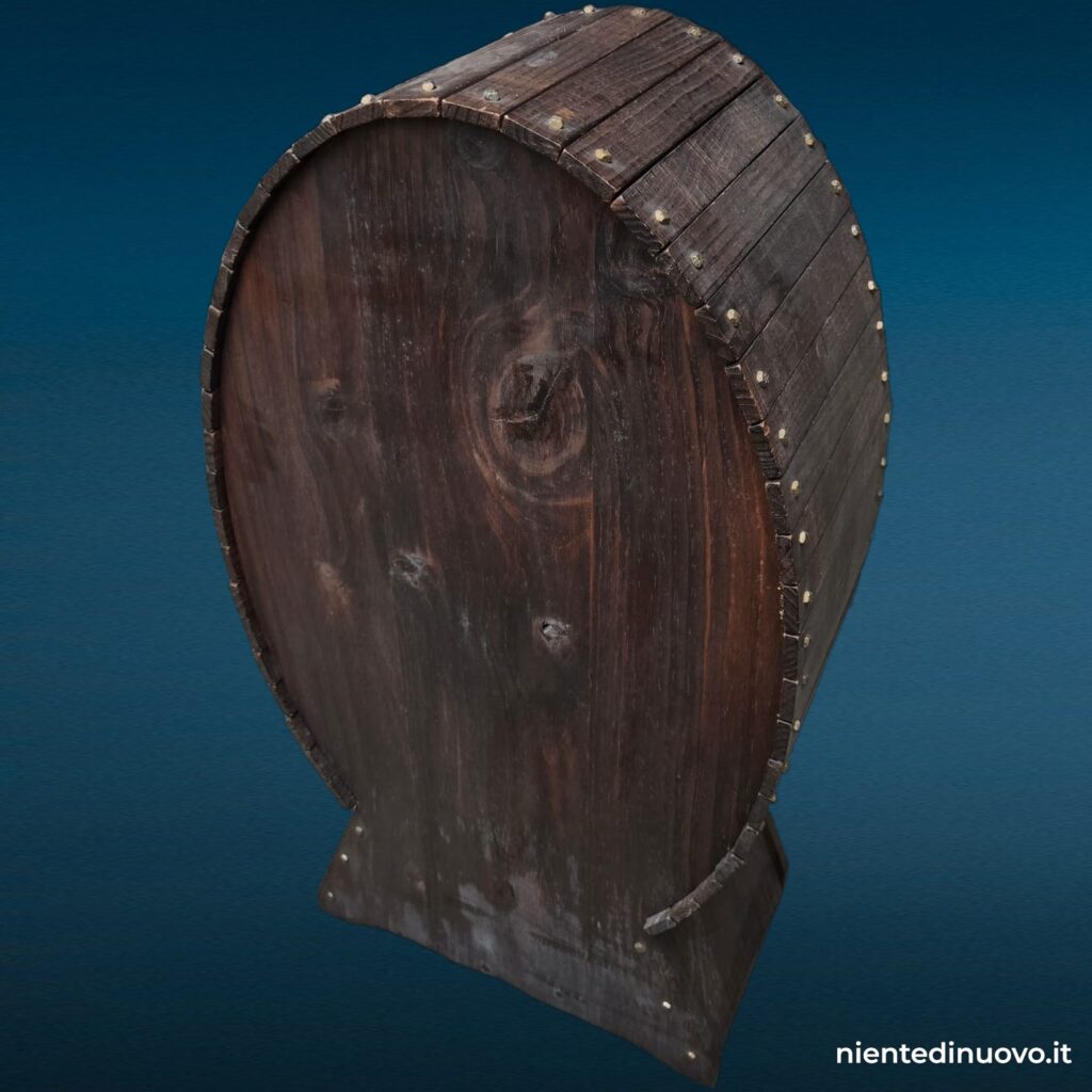 cantinetta portabottiglie in legno a forma di botte - immagine aggiuntiva 5