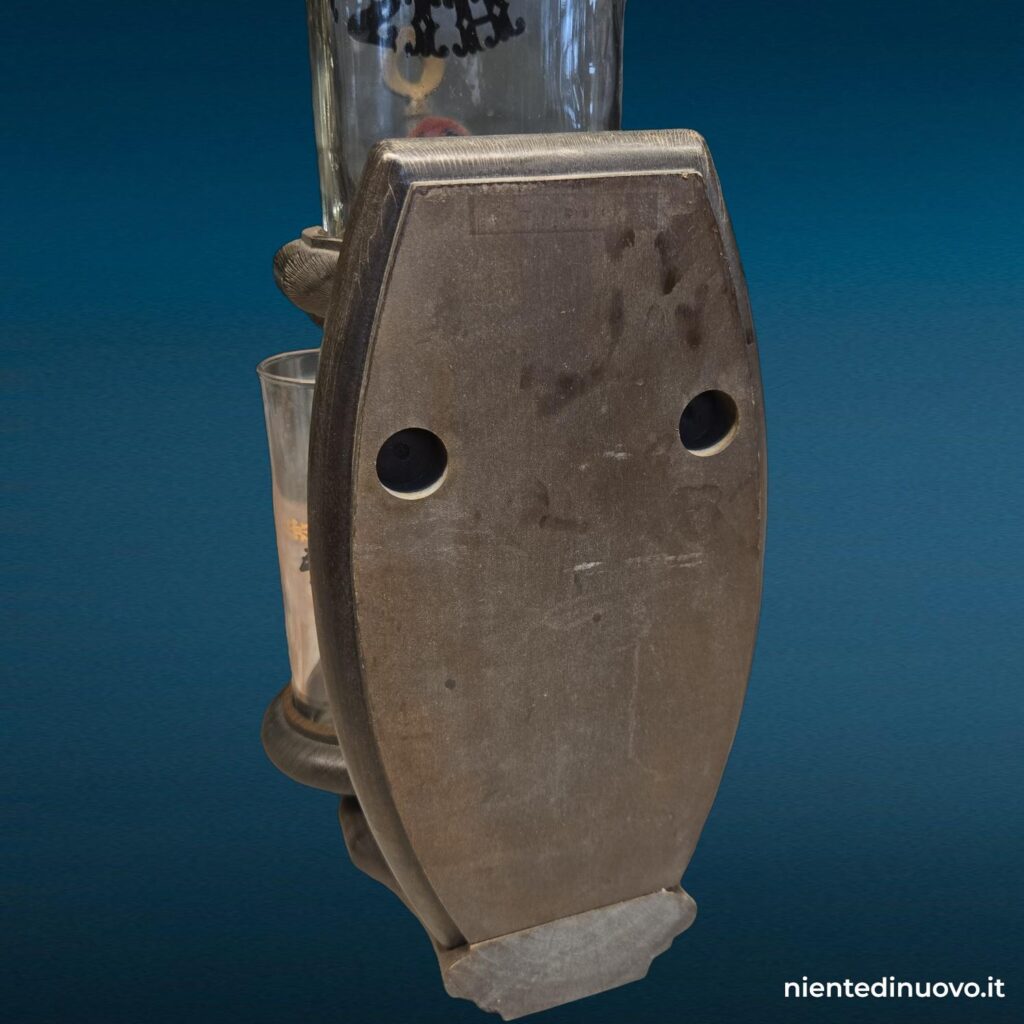 dispenser vintage per whiskey con vassoio e 4 bicchieri - immagine aggiuntiva 6