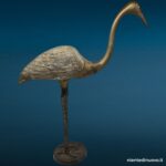 04764_6.jpg Scultura airone gru in ottone con patina vintage - immagine aggiuntiva 7