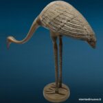 04765_6.jpg Scultura airone gru in ottone, collo basso - immagine aggiuntiva 7
