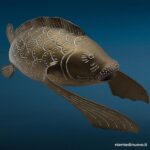 04767_8.jpg Scultura pesce koi in ottone 32 cm con patina - immagine aggiuntiva 9