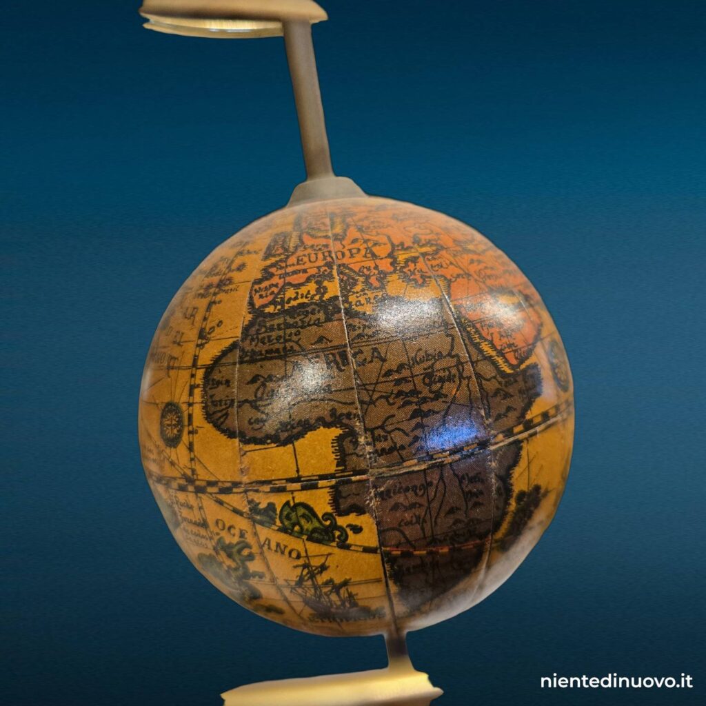 Mappamondo sfera armillare decorativa, vista frontale - immagine aggiuntiva 6