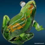 Scultura a forma di rana in vetro, grande dimensione - immagine aggiuntiva 4