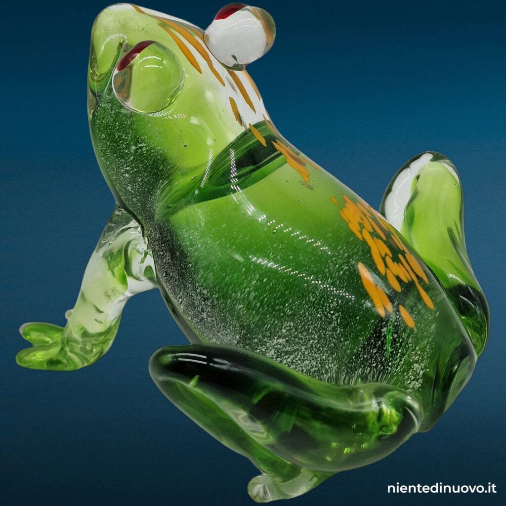 Scultura a forma di rana in vetro, grande dimensione - immagine aggiuntiva 6