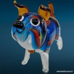 04773.jpg Scultura a forma di cagnolino in vetro colorato - immagine aggiuntiva 5