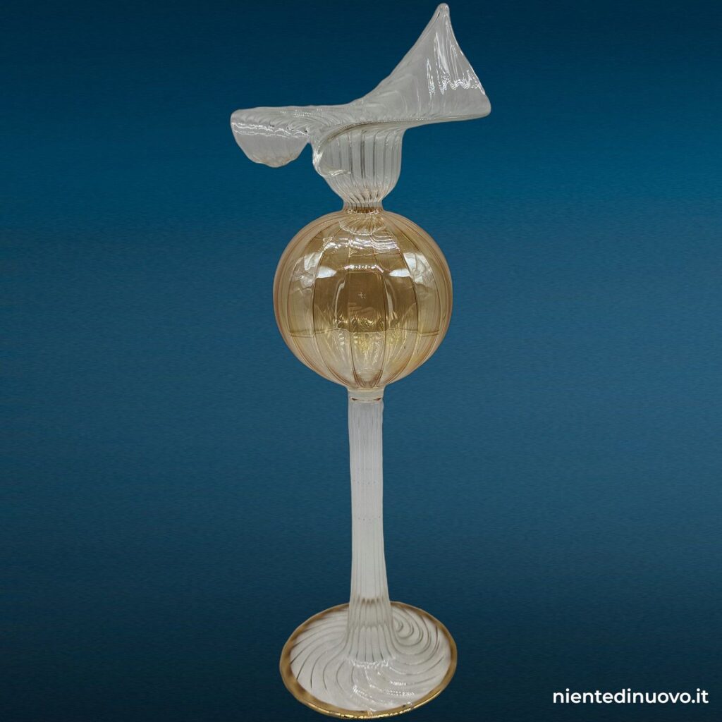 Portacandele in vetro soffiato 9 x 9 x 27.5 - immagine aggiuntiva 6