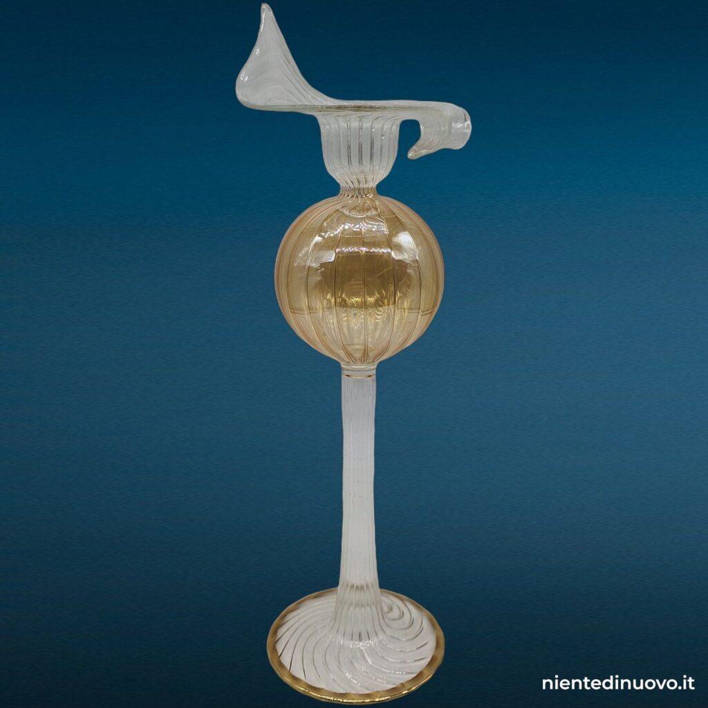 Portacandele in vetro soffiato 9 x 9 x 27.5 - immagine aggiuntiva 4
