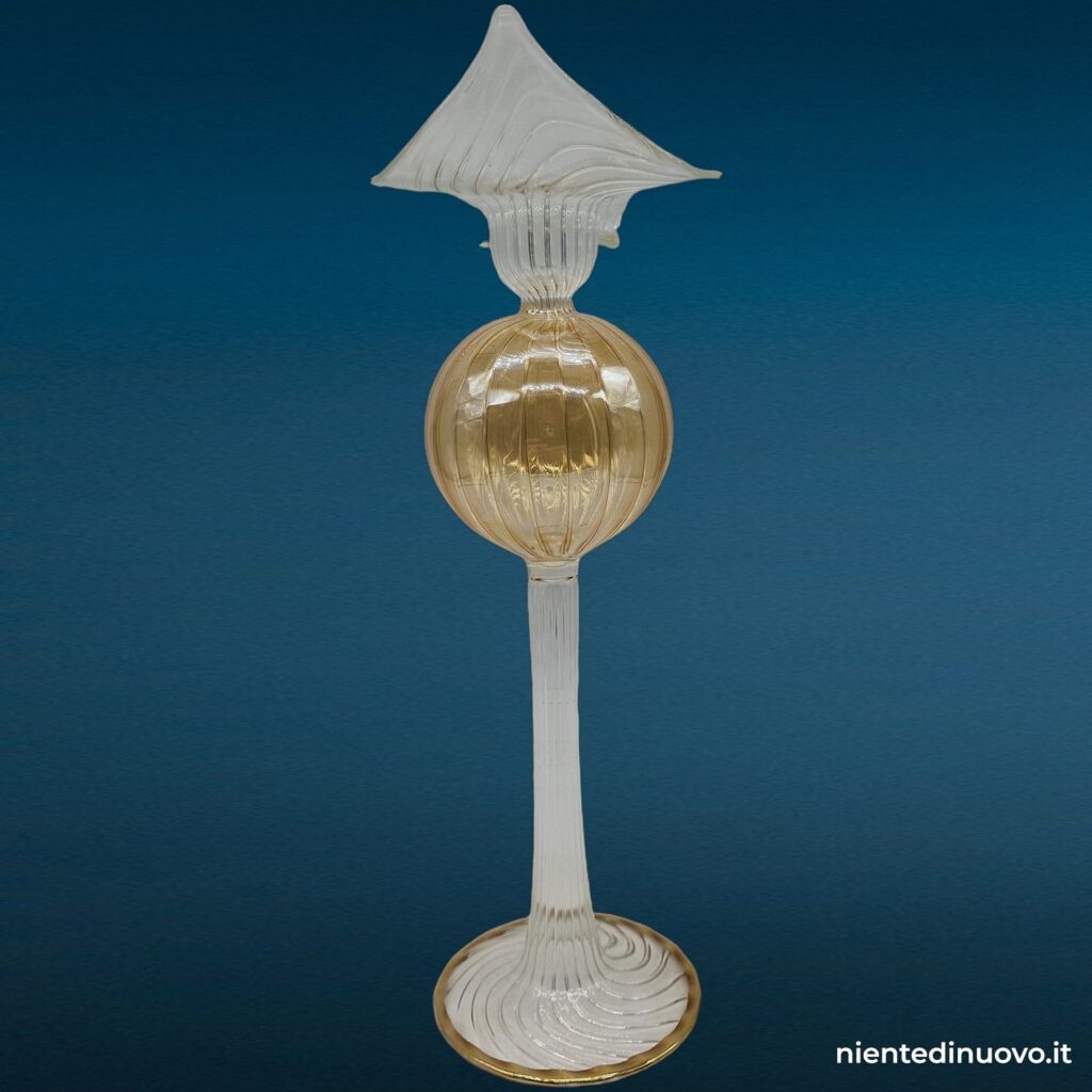Portacandele in vetro soffiato 9 x 9 x 27.5 - immagine aggiuntiva 5