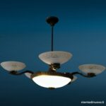 41610_2.jpg Lampadario anni 50 in bronzo con vetri acidati - immagine aggiuntiva 3