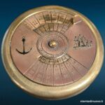 Calendario tascabile perpetuo in ottone con ancora e veliero - immagine aggiuntiva 4