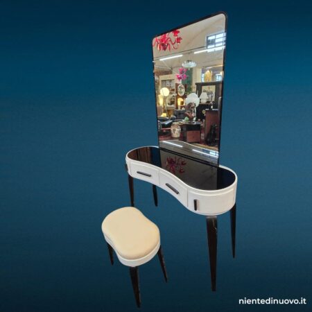 Toilette consolle pettineuse anni 60 con specchio - immagine aggiuntiva 12