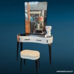 Toilette consolle pettineuse anni 60 con specchio - immagine aggiuntiva 4