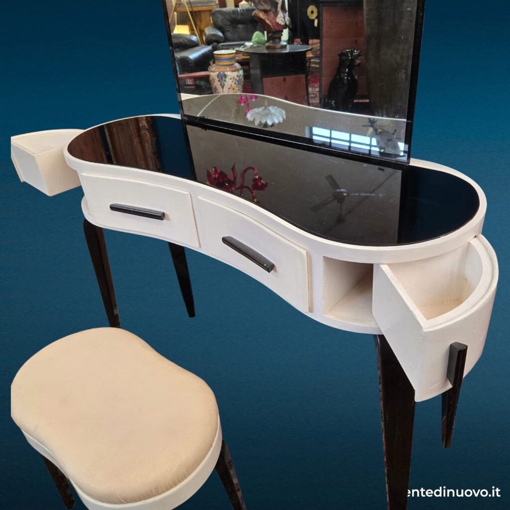 Toilette consolle pettineuse anni 60 con specchio - immagine aggiuntiva 6