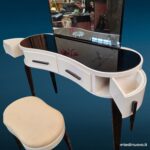 Toilette consolle pettineuse anni 60 con specchio - immagine aggiuntiva 6